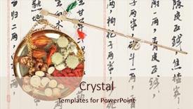  Presentation with health wellness - Amazing PPT layouts having health wellness nutrition - ingredients for a chinese medicine backdrop and a lemonade colored foreground