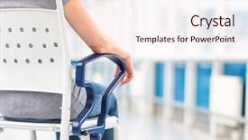  Presentation with patient care - Amazing PPT theme having  backdrop and a  colored foreground