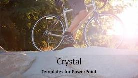  Presentation with mountain bike - Audience pleasing PPT layouts consisting of  backdrop and a  colored foreground