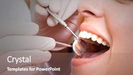  Presentation with dentist - PPT theme enhanced with explotion - industrial landscape of a working background and a coral colored foreground