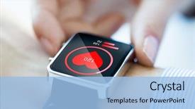  Presentation with smartwatch - Cool new presentation with healthcare - close up of hands backdrop and a light blue colored foreground