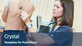  Presentation with doctor black children - Cool new theme with female children's pediatrician doctor backdrop and a ocean colored foreground