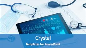  Presentation with live - Amazing presentation theme having healthcare - live medical screening with medical backdrop and a teal colored foreground