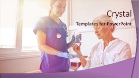  Presentation with health care - Audience pleasing PPT theme consisting of healthcare - medicine age health care backdrop and a lemonade colored foreground