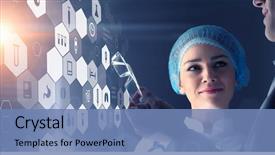  Presentation with healthcare - PPT layouts having healthcare - modern medical technologies concept mixed background and a teal colored foreground