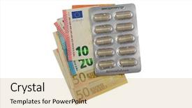  Presentation with herbal medicine capsules - Theme featuring herbal medicine in clear capsules background and a lemonade colored foreground