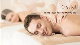  Presentation with medical mhealth healthcare concept - Presentation theme featuring healthcare and beauty concept - picture background and a lemonade colored foreground