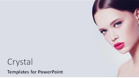  Presentation with skin care - Amazing presentation design having healthcare-and-beauty-concept-close backdrop and a sky blue colored foreground