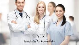  Presentation with medic - PPT layouts having healthcare and medical - young team background and a  colored foreground