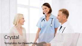  Presentation with medical concept - Audience pleasing slide set consisting of healthcare and medical concept - doctor backdrop and a soft green colored foreground