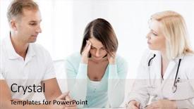  Presentation with medical concept - Amazing slide deck having healthcare and medical concept - doctor backdrop and a  colored foreground