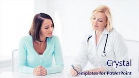  Presentation with medical concept - Beautiful slides featuring healthcare and medical concept - doctor backdrop and a sky blue colored foreground