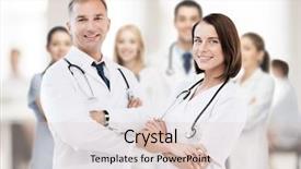  Presentation with medical concept - Cool new PPT theme with healthcare and medical concept - picture backdrop and a lemonade colored foreground