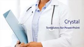  Presentation with medical mhealth healthcare concept - Audience pleasing slide deck consisting of healthcare and medical concept - smiling backdrop and a  colored foreground