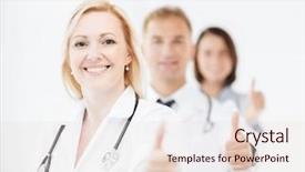  Presentation with medical concept - Audience pleasing slide deck consisting of healthcare and medical concept - team backdrop and a lemonade colored foreground