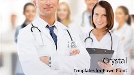  Presentation with medical mhealth healthcare concept - Audience pleasing PPT layouts consisting of healthcare and medical concept - two backdrop and a light gray colored foreground