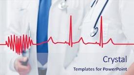  Presentation with medical mhealth healthcare concept - PPT theme having healthcare and medical concept - two background and a sky blue colored foreground