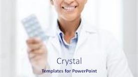  Presentation with packs - Cool new PPT layouts with healthcare and medical concept - african doctor with blister packs of pills backdrop and a sky blue colored foreground