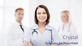  Presentation with medical concept - Beautiful PPT layouts featuring healthcare-and-medical-concept-young backdrop and a sky blue colored foreground