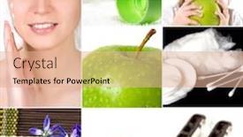  Presentation with healthy lifestyle - Colorful PPT layouts enhanced with healthcare and medical healthy lifestyle concept backdrop and a coral colored foreground