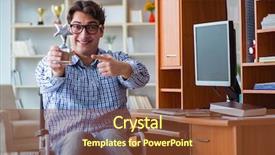  Presentation with student subscription - Colorful slides enhanced with healthcare award - disabled student studying at home backdrop and a  colored foreground