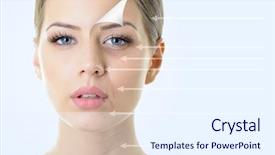  Presentation with anti aging - Presentation consisting of healthcare change - anti-aging concept portrait of beautiful background and a sky blue colored foreground