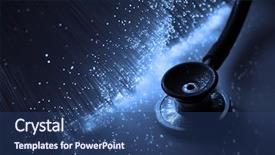  Presentation with fiber optics - Audience pleasing presentation consisting of healthcare communication - fiber optics background with lots backdrop and a ocean colored foreground