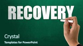 Presentation with disaster recovery - Amazing presentation design having healthcare disaster - recovery backdrop and a forest green colored foreground