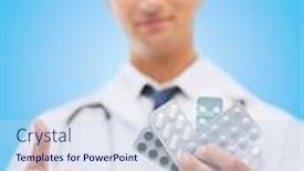  Presentation with medical pharmacy - Audience pleasing slide deck consisting of emergency contraception - healthcare medical and pharmacy concept backdrop and a sky blue colored foreground