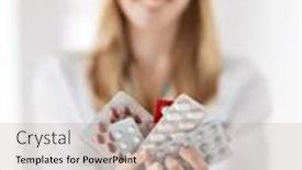  Presentation with medical pharmacy - Audience pleasing slide set consisting of emergency contraception - healthcare medical and pharmacy concept backdrop and a mint green colored foreground