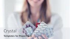  Presentation with medical pharmacy - Presentation theme enhanced with emergency contraception - healthcare medical and pharmacy concept background and a lemonade colored foreground