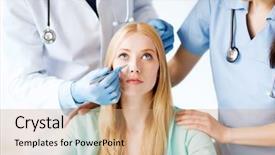  Presentation with plastic surgery - Cool new presentation theme with healthcare medical and plastic surgery backdrop and a coral colored foreground