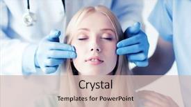  Presentation with plastic surgery - Presentation theme having healthcare medical and plastic surgery background and a soft green colored foreground