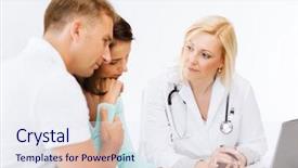  Presentation with medical technology healthcare - Colorful slides enhanced with healthcare medical and technology - doctor backdrop and a sky blue colored foreground