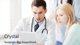  Presentation with medical technology healthcare - PPT layouts having healthcare medical and technology - doctor background and a lemonade colored foreground