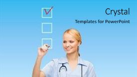  Presentation with nurse technology - Colorful PPT layouts enhanced with healthcare medical and technology - young backdrop and a light blue colored foreground