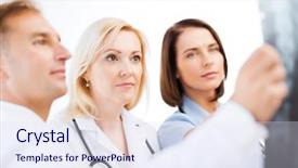  Presentation with radiology - Cool new PPT theme with healthcare medical and radiology concept backdrop and a  colored foreground