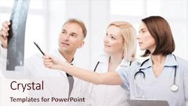  Presentation with medical concept - Cool new PPT theme with healthcare medical and radiology concept backdrop and a lemonade colored foreground