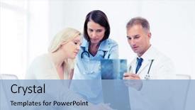  Presentation with medical concept - Amazing slide set having healthcare medical and radiology concept backdrop and a light blue colored foreground