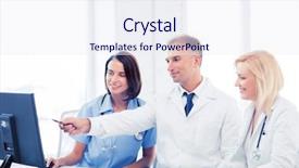  Presentation with medical technology healthcare - Colorful PPT layouts enhanced with healthcare medical and technology - group backdrop and a sky blue colored foreground