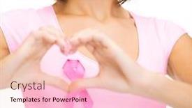  Presentation with breast cancer - Audience pleasing PPT theme consisting of healthcare-medicine-and-breast-cancer backdrop and a lemonade colored foreground