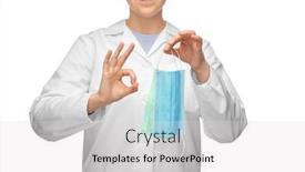  Presentation with medical sign - PPT theme having healthcare-medicine-and-pandemic-concept background and a light gray colored foreground