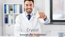  Presentation with nasal medicine - Amazing presentation having healthcare-medicine-and-people-concept backdrop and a white colored foreground