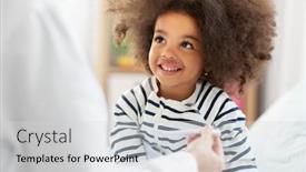  Presentation with african people - Cool new PPT theme with healthcare-medicine-and-people-concept backdrop and a light gray colored foreground