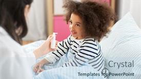  Presentation with spray - Audience pleasing presentation consisting of healthcare-medicine-and-people-concept backdrop and a lemonade colored foreground