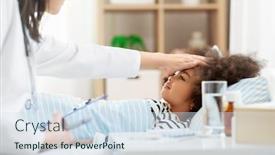  Presentation with african people - Colorful PPT layouts enhanced with healthcare-medicine-and-people-concept backdrop and a sky blue colored foreground