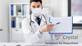  Presentation with medical video - Beautiful slide set featuring healthcare-medicine-and-people-concept backdrop and a lemonade colored foreground