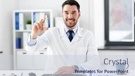  Presentation with nasal medicine - Colorful PPT theme enhanced with healthcare-medicine-and-people-concept backdrop and a lemonade colored foreground