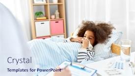  Presentation with african people - Theme featuring healthcare-medicine-and-people-concept background and a sky blue colored foreground