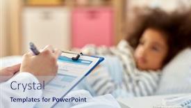  Presentation with african people - Cool new slides with healthcare-medicine-and-people-concept backdrop and a sky blue colored foreground